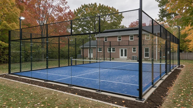 Padel Court Construction project in Akron, OH